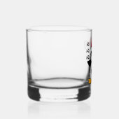 Cute Kerstpinguin Personaliseren Whisky Glas (Rechts)