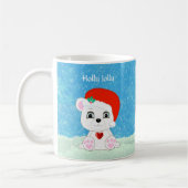Cute Kerstpoar Beer & Snowman Koffiemok (Links)