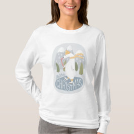 Cute kerstpolair beer. Funny Winter Animal T-shirt