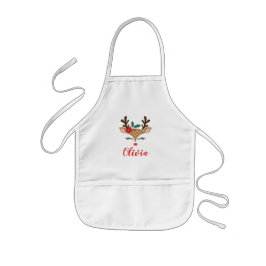 Cute Kerstrender Girl Kinderen Apron Kinder Schort