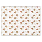 Cute Kerstrendierensnowflakes Patroon Tafelkleed (Voorkant (Horizontaal))