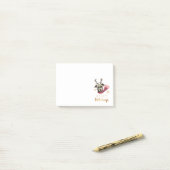 Cute Kerstrendierpas Pit Bull Dog Post-it® Notes (Op bureau)