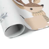 Cute Kerstrendierpatroon Cadeaupapier (Rol Hoek)