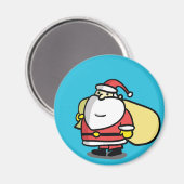 Cute KerstSanta Magnet (Voorkant / Achterkant)