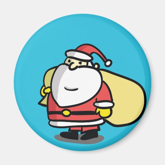 Cute KerstSanta Magnet (Voorkant)