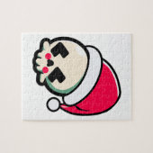 Cute kerstschedel legpuzzel (Horizontaal)