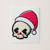 Cute kerstschedel legpuzzel (Verticaal)