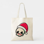 Cute kerstschedel tote bag (Achterkant)