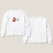 Cute kerstshirt met illustratie van kerstman (Voorkant /achterkant)