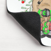 Cute kerstslaapbeker rendeveltjes muismat (Hoek)
