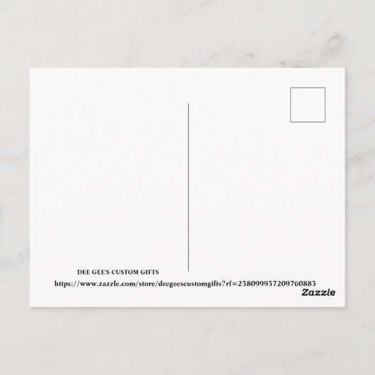 Cute Kerstsnowman Briefkaart (Achterkant)