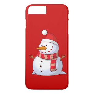 Cute Kerstsnowman iPhone 8/7 Plus Hoesje