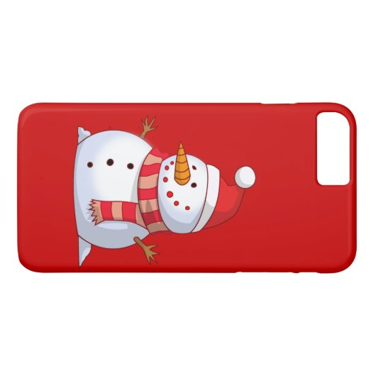 Cute Kerstsnowman Case-Mate iPhone Case (Achterkant (Horizontaal))