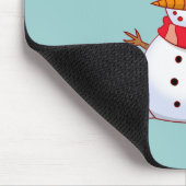 Cute Kerstsnowman Muismat (Hoek)