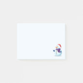 Cute Kerstsnowman Post-it® Notes (Voorkant)