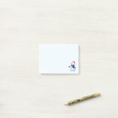 Cute Kerstsnowman Post-it® Notes (Op bureau)