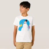 Cute Kerstsnowman T-shirt (Voorkant volledig)