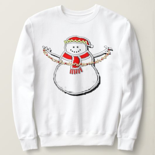 Cute Kerstsnowman Trui (Design voorkant)