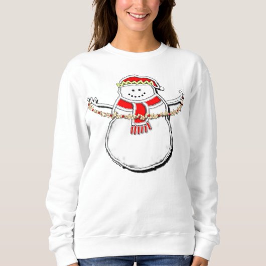 Cute Kerstsnowman Trui (Voorkant)