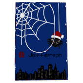 Cute Kerstspin Gepersonaliseerde Cadeautas (Voorkant)