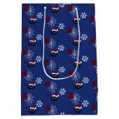 Cute Kerstspin Gepersonaliseerde Cadeautas (Achterkant)