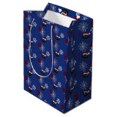 Cute Kerstspin Gepersonaliseerde Cadeautas (Achterkant Gekanteld)
