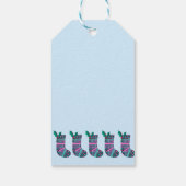 Cute kerststaar-patrooncadeautjes voor Labels Cadeaulabel (Achterkant)