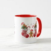 Cute Kerststol Sokken Mok Wrap (Voorkant rechts)