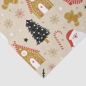 Cute kerstsymbolen Patroon Tissuepapier (Detail)