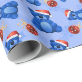 Cute KerstTeddy Bears Cadeaupapier (Rol Hoek)