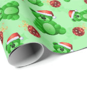 Cute KerstTeddy Bears Cadeaupapier (Rol Hoek)