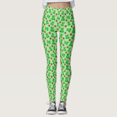 Cute KerstTeddy Bears Leggings (Voorkant)