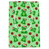 Cute KerstTeddy Bears Medium Cadeauzakje (Voorkant)