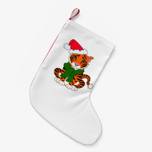 Cute Kersttijger Stocking Kleine Kerstsok