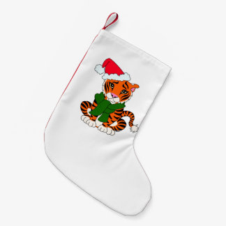 Cute Kersttijger Stocking Kleine Kerstsok