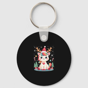 Cute Kersttrui Meisjes Vrouwen Kerstmis Eenhoorn H Sleutelhanger