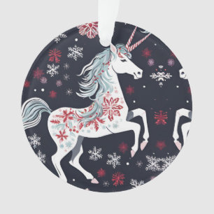 Cute Kerstunicorn Ornament