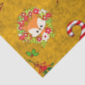 Cute kerstvile in Wreats Kerstmis Tissuepapier (Detail)