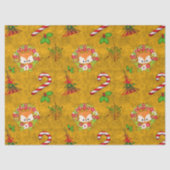 Cute kerstvile in Wreats Kerstmis Tissuepapier (Voorkant)