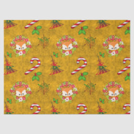 Cute kerstvile in Wreats Kerstmis Tissuepapier