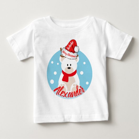 Cute KerstWhite Beer Red Santa Hat HoHo (Voorkant)