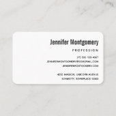 Cute Kerstwinter Animals Pattern Visitekaartje (Achterkant)