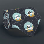 Cute KerstWinter Snow Wereldbol Pattern Stropdas<br><div class="desc">Sneeuwsneeuwpatroon in de winter.</div>