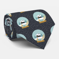 Cute KerstWinter Snow Wereldbol Pattern