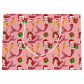 Cute-kerstzeepaardpatroon Groot Cadeauzakje (Voorkant)