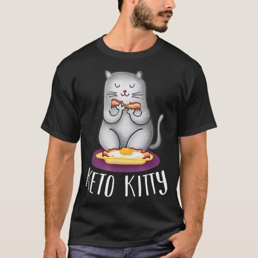 Cute Keto Kat Ketogenic Diet for her T-shirt (Voorkant)
