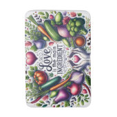 Cute keuken liefde woordkunst badmat (Voorkant Verticaal)