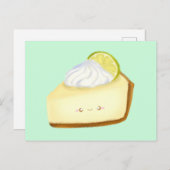 Cute Key Limoen Pie Briefkaart (Voorkant / Achterkant)
