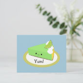 Cute Key Limoen Pie Briefkaart (Staand voorkant)