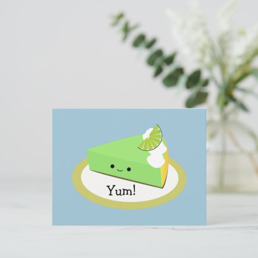 Cute Key Limoen Pie Briefkaart (Staand voorkant)